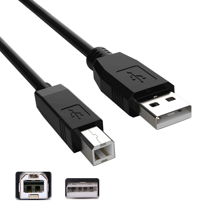 Inovat Replacement 6FT USB PC Data Transfer Host Cable Cord Printer Cable for HP Officejet Pro 8600 8610 8620 8630 251DW X476DN - Image 1